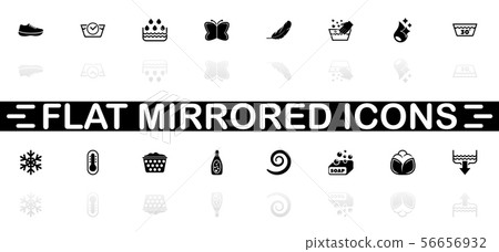 Washing - Flat Vector Icons 56656932