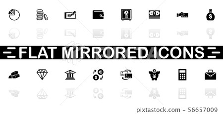 Banking - Flat Vector Icons Banking - Flat Vector Icons 56657009