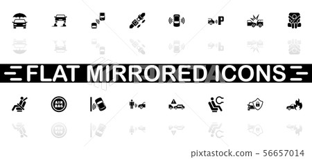 Auto Safety - Flat Vector Icons 56657014