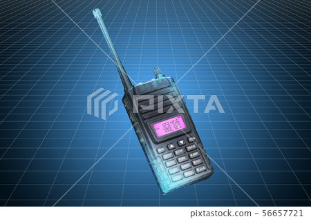 model of portable radio walkie-talkie model of portable radio walkie-talkie 56657721