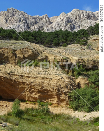 Zarok,sandy area of Baska,island Krk,Croatia 56657923
