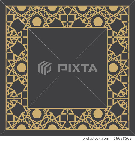 Gold baroque frame Gold baroque frame 56658562