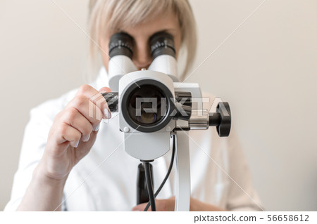 Young female professional gynecologist in the 56658612