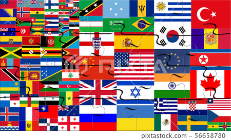 Jigsaw Puzzles with world flags Jigsaw Puzzles with world flags 56658780