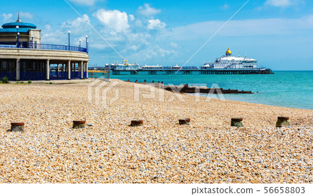 VIew of Eastbourne pier, England 56658803