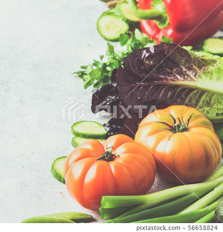 Fresh raw ingredients for salad 56658824