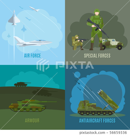 Military and army illustration Military and army illustration 56659336