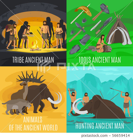 Ancient prehistoric stone age concepts Ancient prehistoric stone age concepts 56659414