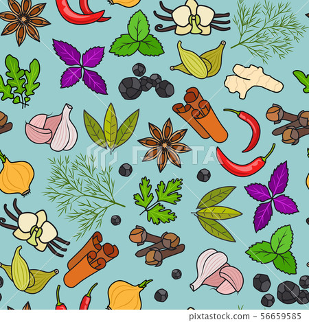 Spices colorful pattern Spices colorful pattern 56659585