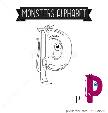 Coloring Alphabet P