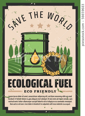 Save world ecological fuel, eco friendly biodiesel 56659683