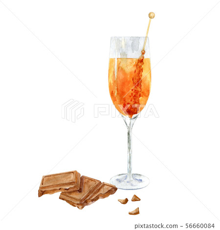 A glass of champagne A glass of champagne 56660084