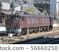 Brown electric locomotive 56660250