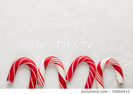 Christmas decors with gray background. Christmas decors with gray background. 56660431