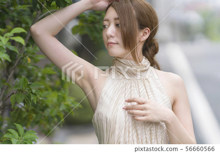 美容側脫毛圖像夏天的衣服 56660566