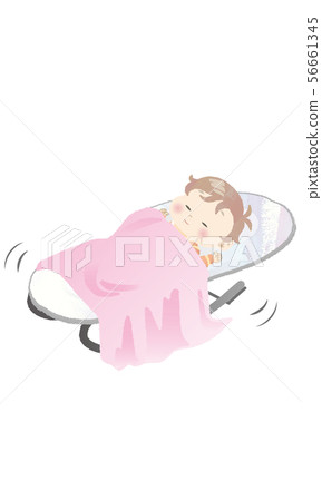 Sleeping baby 56661345