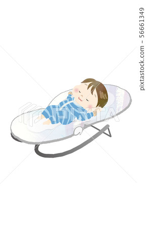 Sleeping baby 56661349