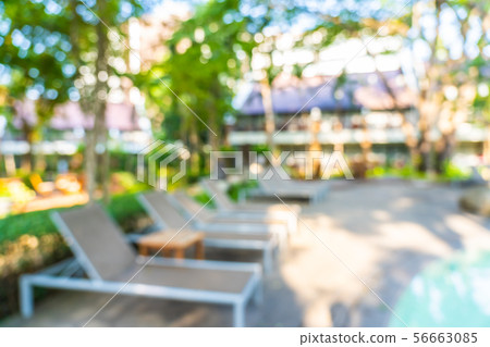 Abstract blur and defocused outdoor swimming pool 56663085