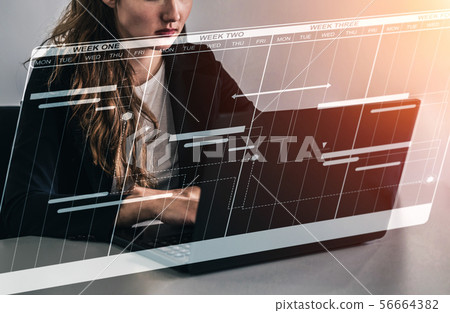 Schedule business planning and project management. 56664382