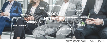 Human Resources and People Networking Concept. 56664518