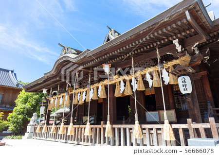 Yasaka Shrine福岡市北九州市小倉北區2 2城堡 小倉城 照片素材 圖片 圖庫