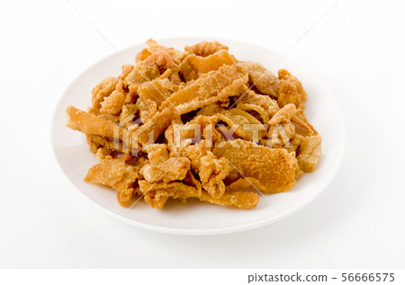 Crisp fried chicken skin 56666575