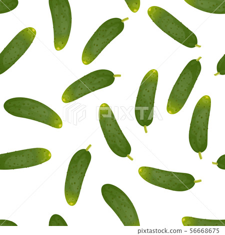Seamless pattern background with cucumbers. Seamless pattern background with cucumbers. 56668675