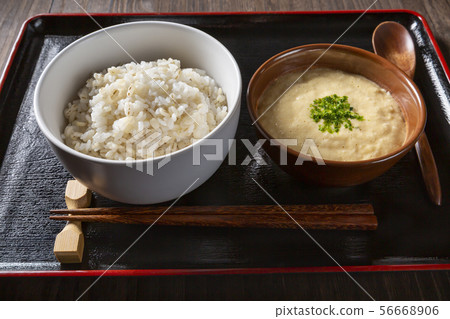 Barley rice, Yamato and Tororo 56668906