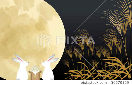 Jugoya: Rabbit, dumpling, Susuki and full moon Jugoya: Rabbit, dumpling, Susuki and full moon 56670569