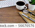 Business image / Notepad / Keyboard 56670576