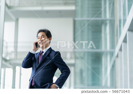 Business image male office worker middle businessman Business image male office worker middle businessman 56671043