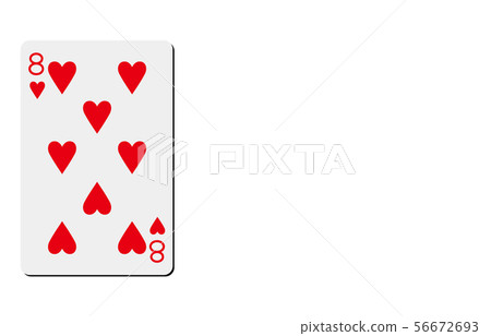 Playing card heart 8 56672693