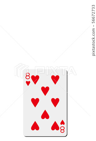 Playing card heart 8 56672733