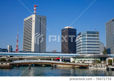 Cityscape of Tokyo Bay, Japan 56672738