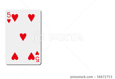 Playing card heart 5 56672753