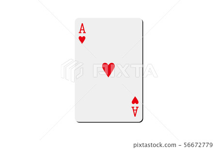 Playing card heart 1 56672779