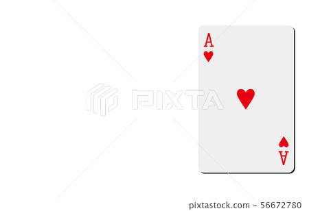 Playing card heart 1 56672780