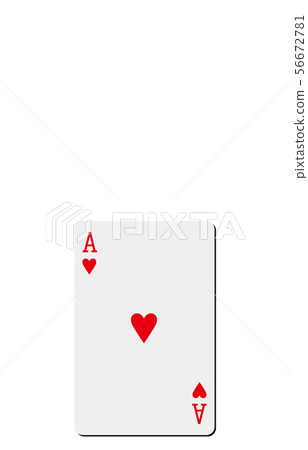 Playing card heart 1 56672781