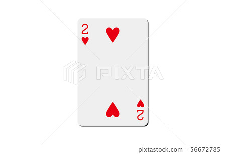 Playing card heart 2 56672785
