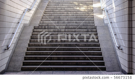 Detail of stairs for pedestrians 56673158