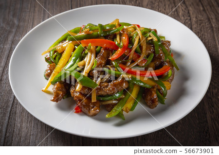 Blue beef with corn Blue beef with corn 56673901