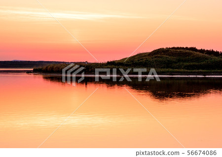 The salmon river in the dusk The salmon river in the dusk 56674086
