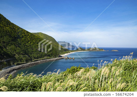 Amami Oshima Seascape seen from Tomaru Fureai Park Amami Oshima Seascape seen from Tomaru Fureai Park 56674204