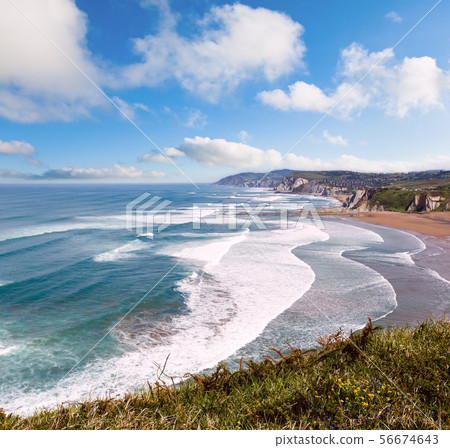 Beach Azkorri or Gorrondatxe view. Beach Azkorri or Gorrondatxe view. 56674643