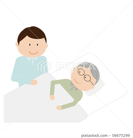 Bedridden 1 - Stock Illustration [56675299] - Pixta