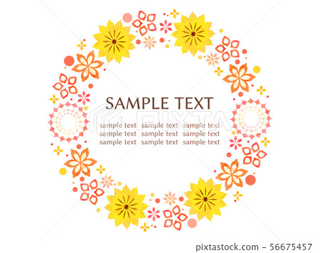Autumn color flowers like frame 56675457