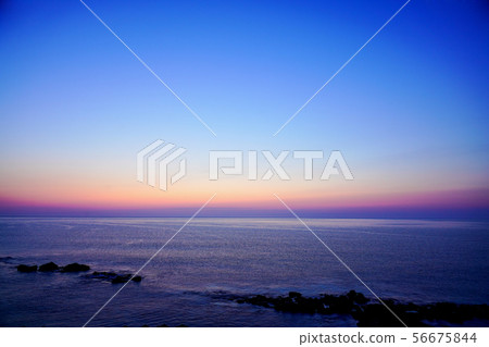 清晨在犛牛海的Sarufutsu村，佐野郡Sarufutsu村 56675844