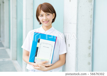 Smiley college student Smiley college student 56676302