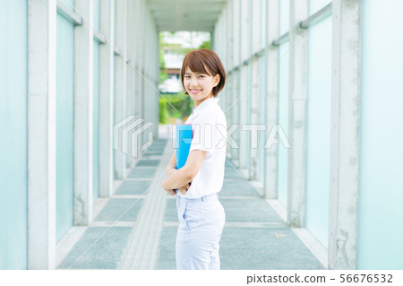 Smiley college student Smiley college student 56676532