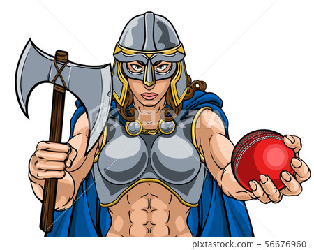 Viking Trojan Celtic Knight Cricket Warrior Woman Viking Trojan Celtic Knight Cricket Warrior Woman 56676960